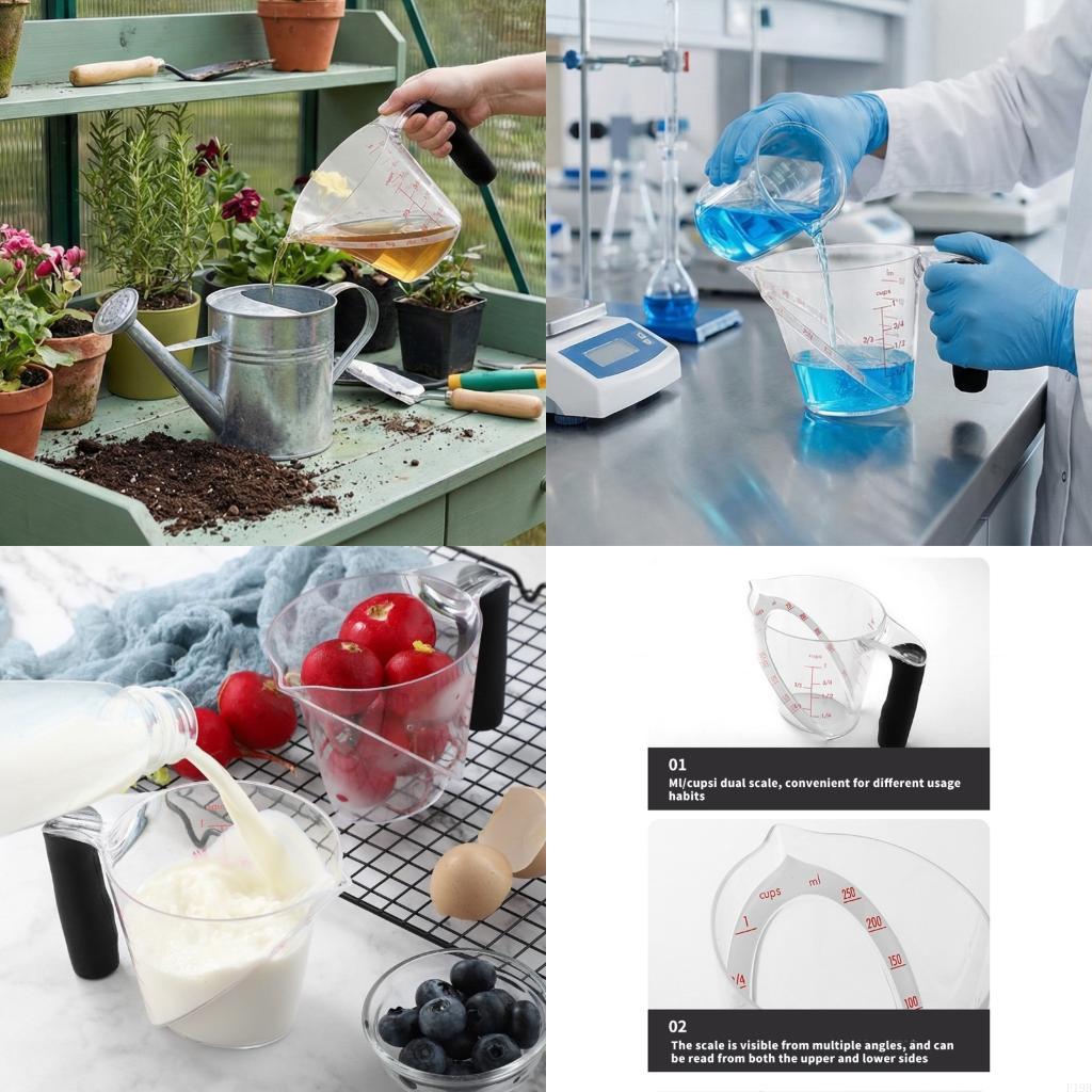Home Cooking Reading - Tasse à mesurer transparente F19B 250ml,