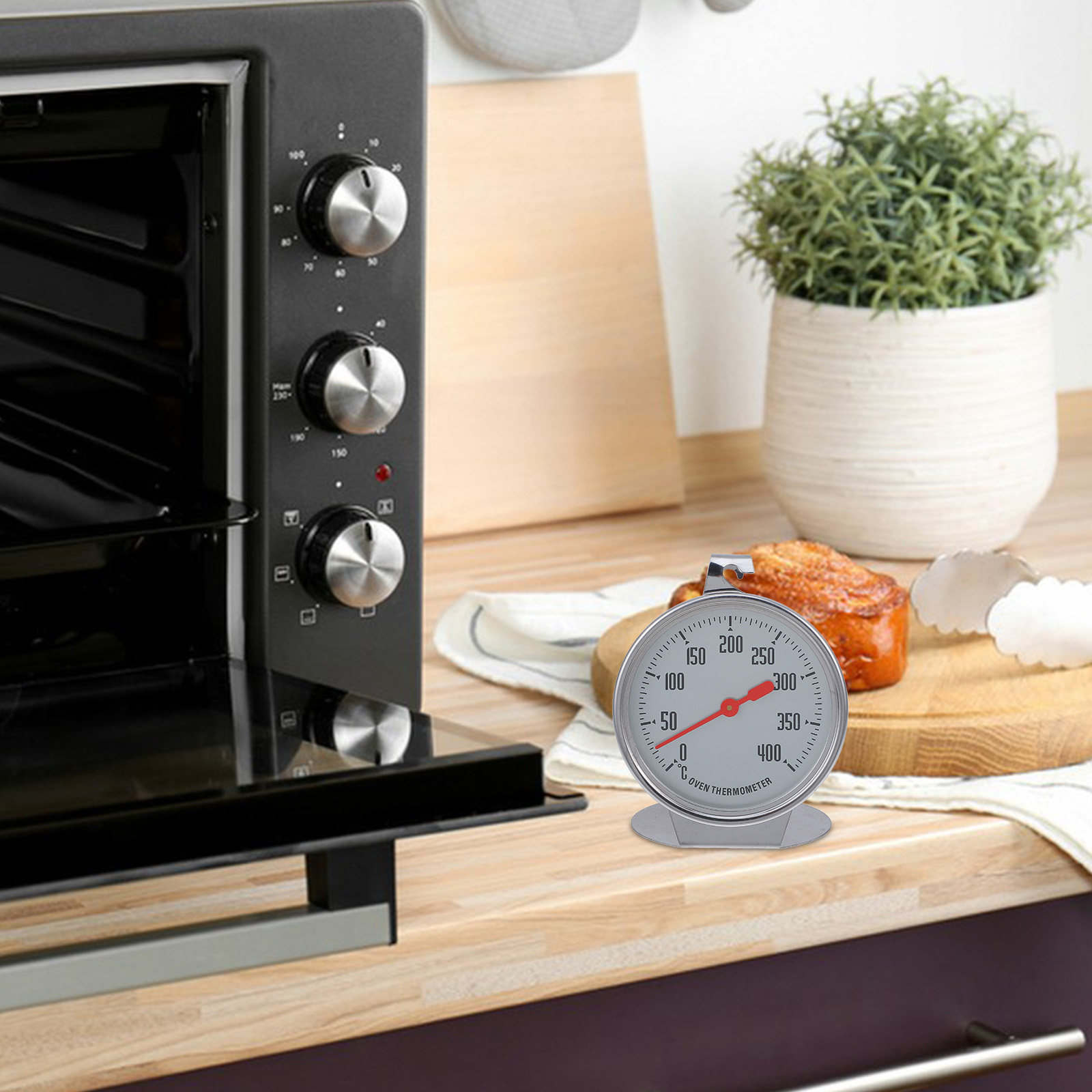 Home Cooking Reading - Thermomètre de four, grand cadran, matériau