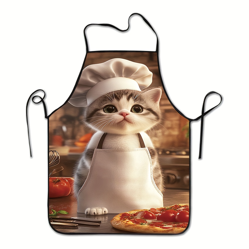 Home Cooking For Cats - 1 tablier de cuisine unisexe, motif