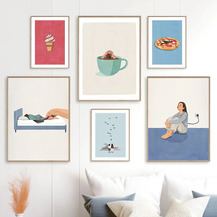 2026 Affiche d'art humoristiqu - Home Cooking Reading avis et prix