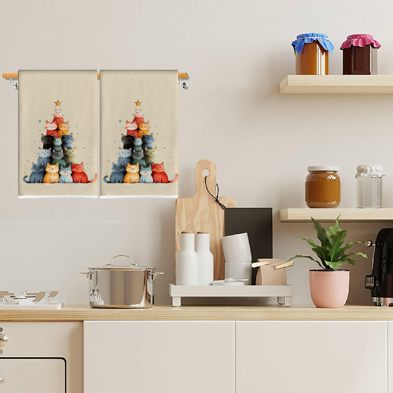 2 pièces, serviettes de cuisin - Home Cooking For Cats avis et prix