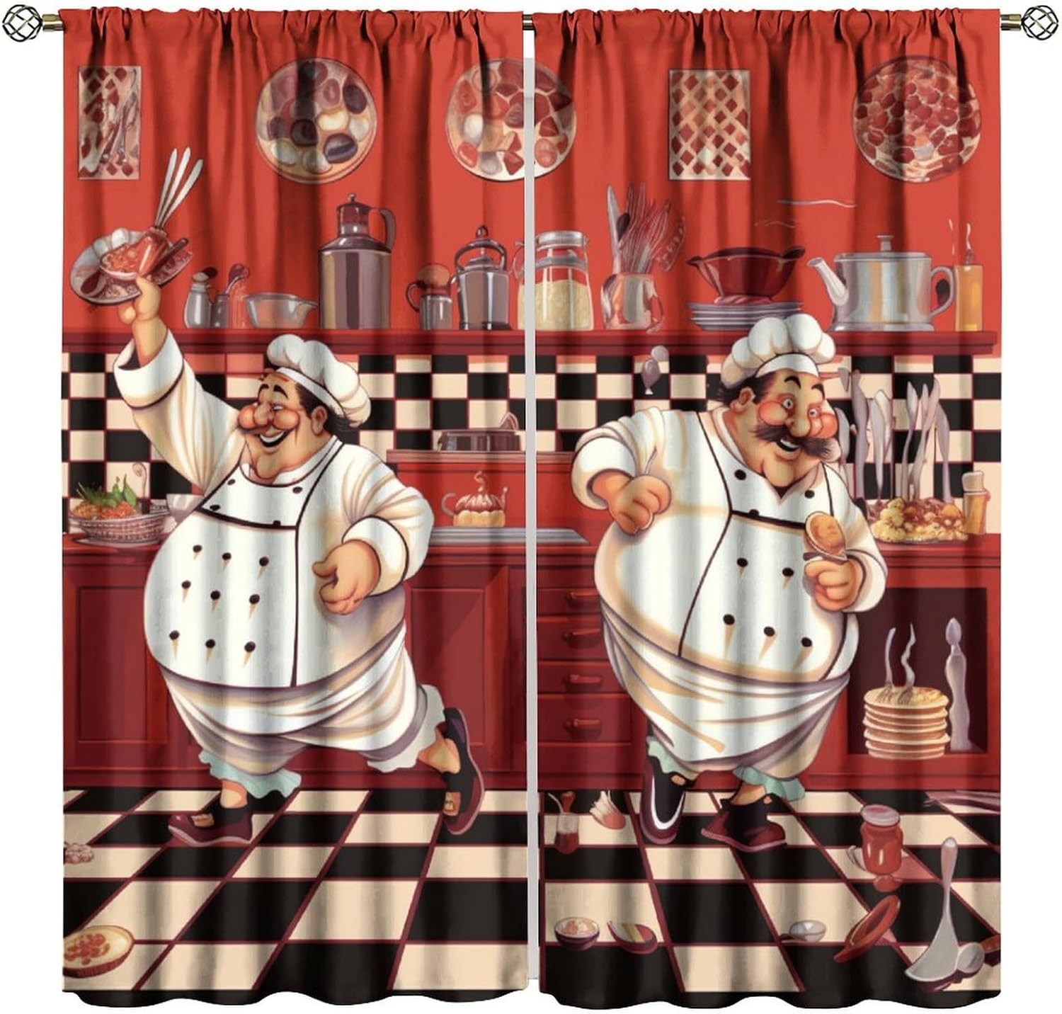 Chef de cuisine avec rideaux g - Home Cooking Youtube avis et prix