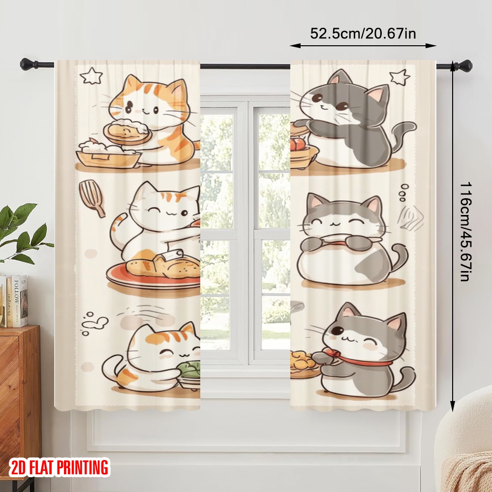 Rideau imprimé d'avion 2D, 2 p - Home Cooking Youtube avis et prix